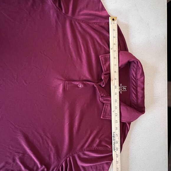 Mens T-shirt plus red vine short sleeve sport casual button size 2XL/2XG (50-52) - Picture 8 of 12